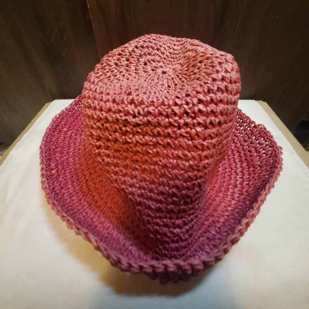 90s Blossom floppy hat raffia - Picture 2 of 3